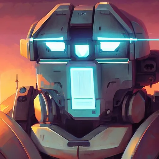 Image similar to face icon stylized minimalist mechwarrior, loftis, cory behance hd by jesper ejsing, by rhads, makoto shinkai and lois van baarle, ilya kuvshinov, rossdraws global illumination