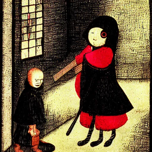 Image similar to Yume Nikki by Hieronymous Bosch