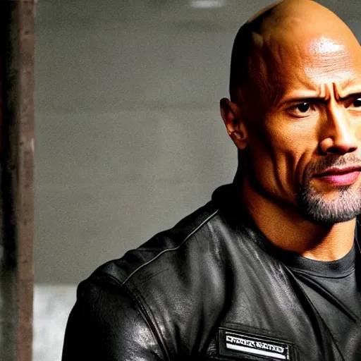 Image similar to Dwayne Johnson in Sons of anarchy very detail4K quality super realistic