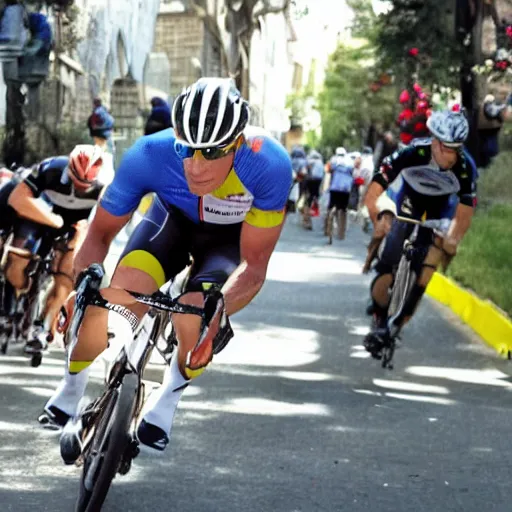 Image similar to Bicycle crash,Lance Armstrong, 8k, aware winning photo