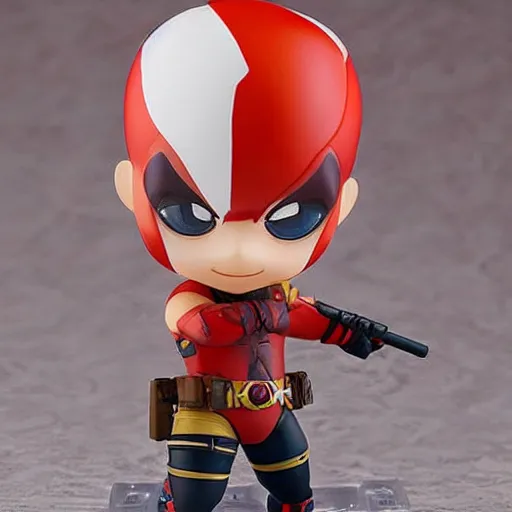 Image similar to ((((deadpool)))), An anime Nendoroid of (((((deadpool))))), figurine, detailed product photo