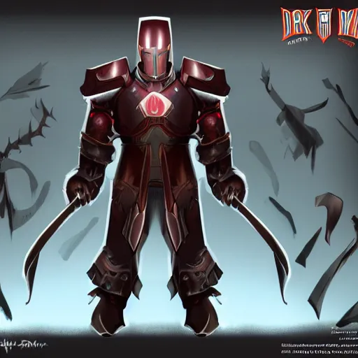 Image similar to concept art of dark ironman