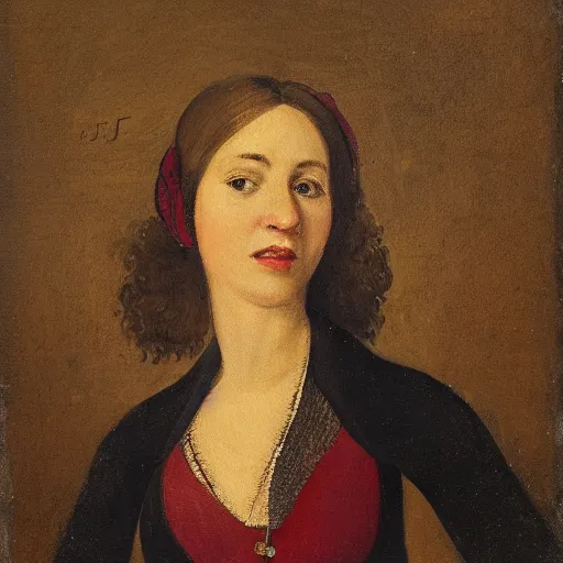 Image similar to portrait of a woman, her name is julia