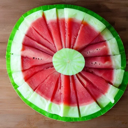 Image similar to watermelon pizza