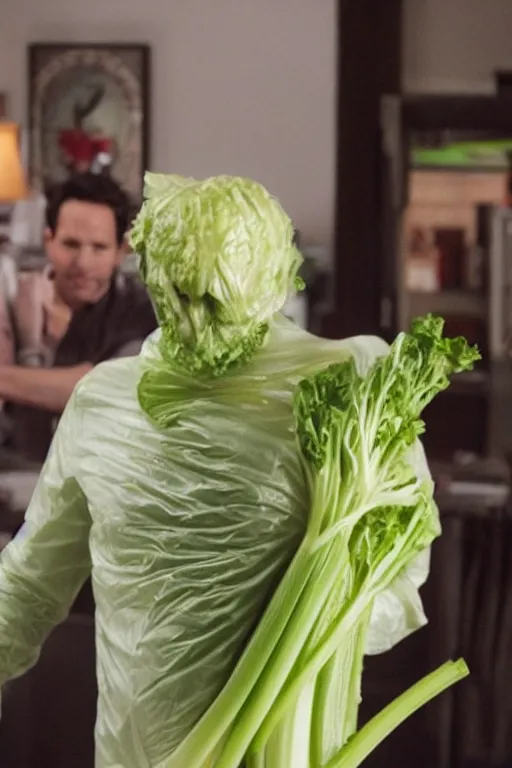 Prompt: paul rudd as celery man