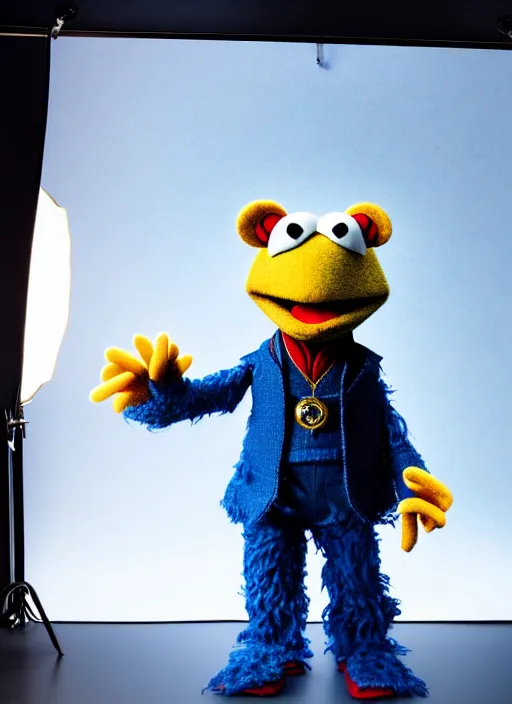 Image similar to studio portrait still of muppet!!!!! doctor strange in avengers endgame!!!!!! as a muppet muppet as a muppet, 8 k, studio lighting, key light,