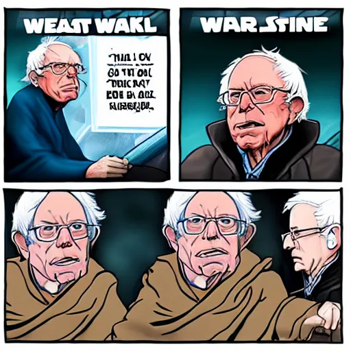 Image similar to bernie sanders as a jedi master