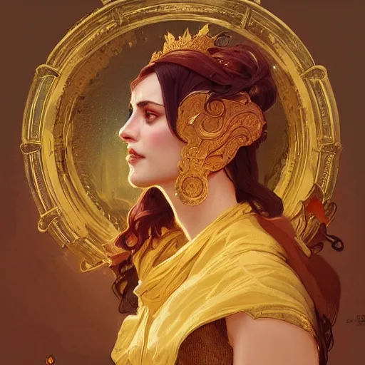 Prompt: the golden lamp Ormal during the spring of Arda, highly detailed, digital painting, artstation, concept art, sharp focus, illustration, art by artgerm and greg rutkowski and alphonse mucha