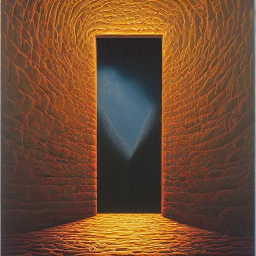 Prompt: a gust of night pushed its way in the door by jeffrey smith, oil on canvas