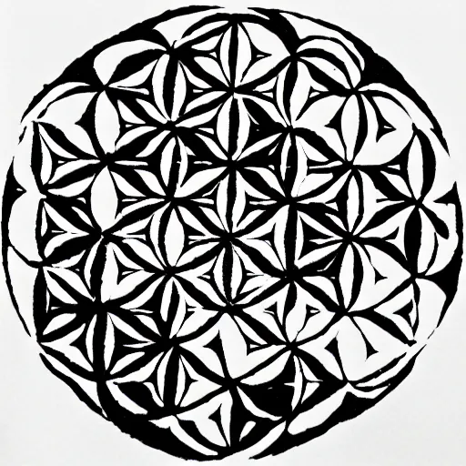 Prompt: death holding the flower of life