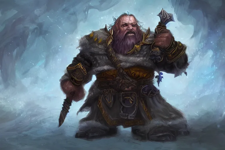 Image similar to dwarf, world of warcraft, trending on art station, fantasy, smooth