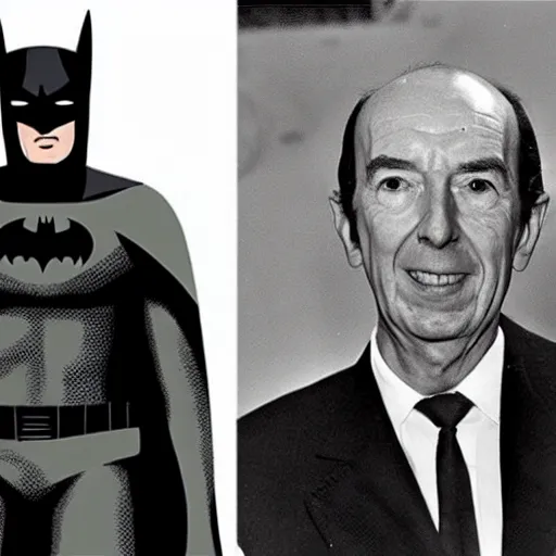 Image similar to valery giscard d'estaing as 1 9 6 0 s batman