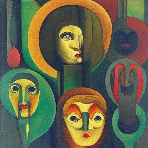 Image similar to floral face portrait by leonetto cappiello and wojciech siudmak and ernst fuchs, anni albers, oil on canvas