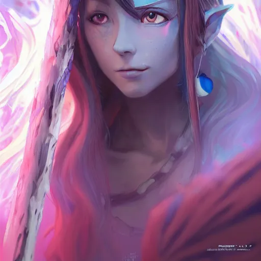 Image similar to anime portrait of Anya Forger as a shaman yedi using dark force to eliminate trump as an anime antagonist by Stanley Artgerm Lau, WLOP, Rossdraws, James Jean, Andrei Riabovitchev, Marc Simonetti, and Sakimichan, trending on artstation