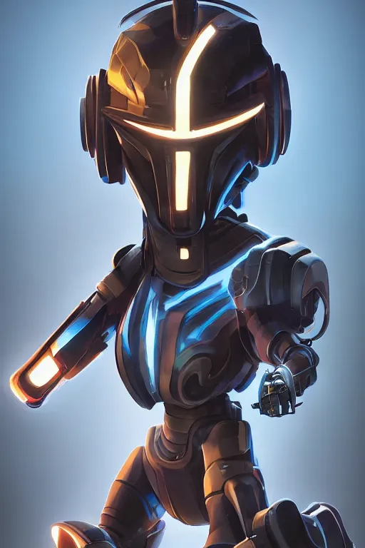 Image similar to epic mask helmet robot ninja portrait stylized as fornite style game design fanart by concept artist gervasio canda, behance hd by jesper ejsing, by rhads, makoto shinkai and lois van baarle, ilya kuvshinov, rossdraws global illumination radiating a glowing aura global illumination ray tracing hdr render in unreal engine 5