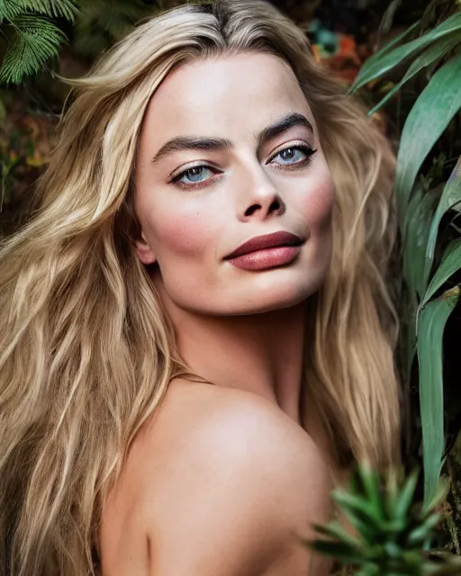 Image similar to Beautiful Head and shoulders portrait of confident flirty margot robbie with straight long blonde hair, wearing a camisole and standing in an urban alley Zoë Mozert , alberto Vargas, arney freytag, artstation, fashion photoshoot, posing in an urban jungle, fashion pose, octane, 4k