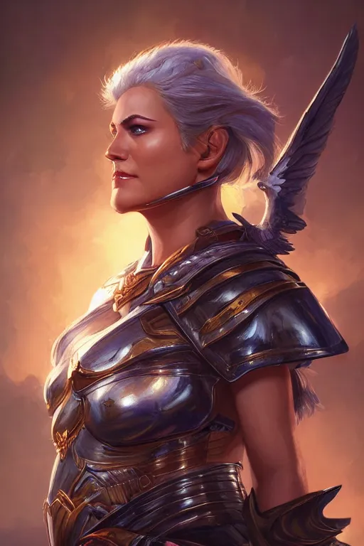 Image similar to amazon valkyrie athena, d & d, fantasy, portrait, highly detailed, headshot, digital painting, trending on artstation, concept art, sharp focus, illustration, art by artgerm and greg rutkowski and magali villeneuve