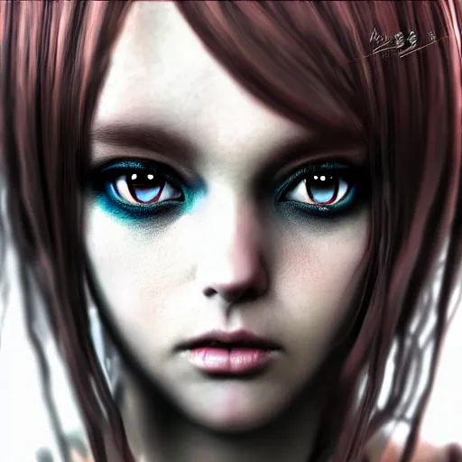 Prompt: photorealistic full shot portrait of masterpiece angry darkness anime girl, beautifull eyes, electric aura, inspired by tim burton, detailed, unreal engine 4 k, volumetric light, fog