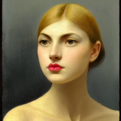 Prompt: a beautiful girl's face made of ivory and gold filigree, daguerreotype by edward hopper, by henri rousseau, by Bosch, art noveau, highly detailed, strong lights, liminal, eerie, Bright pastel colors, octane render, 8k,