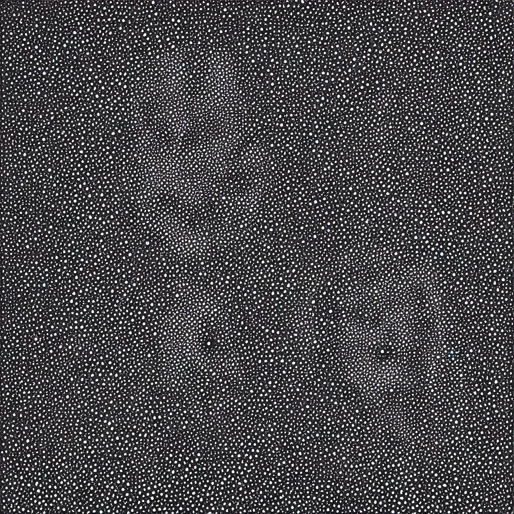 Image similar to face made out of planet, faceless people dark, dots, drip, stipple, pointillism, technical, abstract, minimal, style of francis bacon, asymmetry, pulled apart, cloak, hooded figure, made of dots, abstract, balaclava