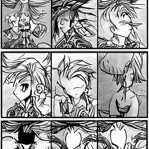 Image similar to the feeling i get when aidungeon locks me out, varying art styles, photocopy