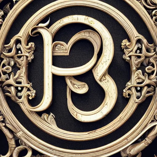 Image similar to a 3 d render of letter 3 d letter c, the style of rococo, calligraphy, intricate details, ancient swirls, pastel colors, colorful, octane render, digital painting, hyperdetails, hand carved, unreal engine, engraving, letter design letter c, type design letter c, featured behance type design letter c, gold wire and black marble