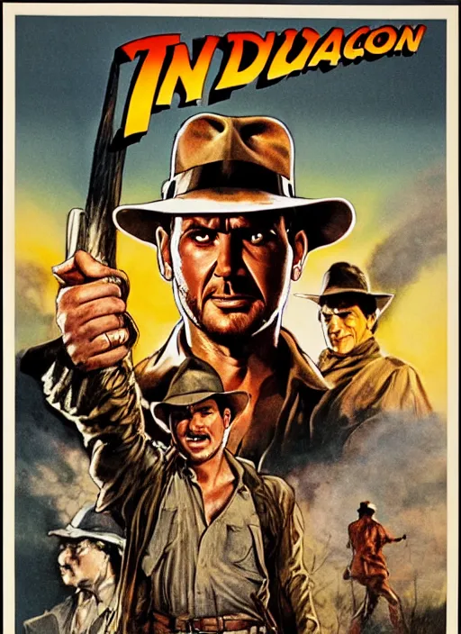 Image similar to 1 9 8 6 poster for indiana jones and the prisoner of azkaban