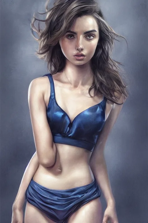 Image similar to ana de armas in the style of stefan kostic, realistic, full body, sharp focus, 8 k high definition, insanely detailed, intricate, elegant, art by stanley lau and artgerm