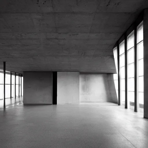 Image similar to brutalism architecture interior