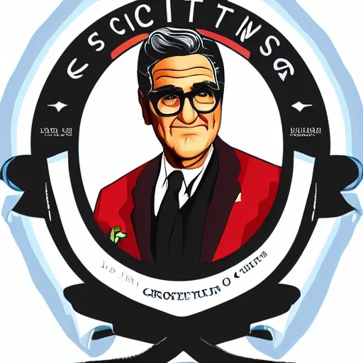 Image similar to schitts creek eugene levy as johnny rose, sticker - art, svg vector, adobe - illustrator