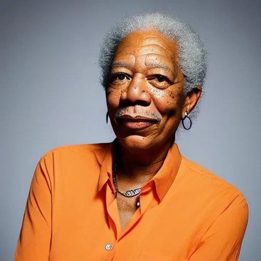 Image similar to lina morgan and morgan freeman mix