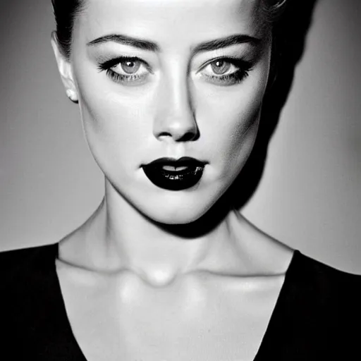 Prompt: portrait of amber heard by mario testino 1 9 5 0, 1 9 5 0 s style, headshot, taken in 1 9 5 0, detailed, award winning, sony a 7 r