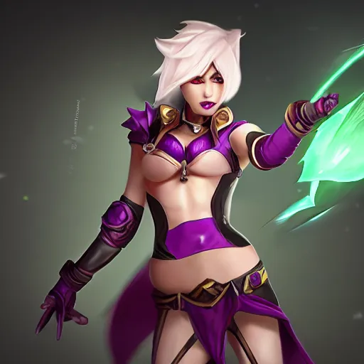 Prompt: vi from series arcane, league of legends