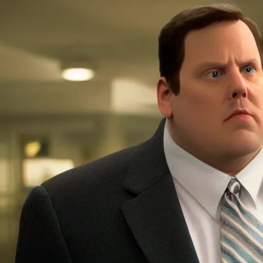 Prompt: Live Action Still of Jerma985 in Paul Blart: Mall Cop, real life, hyperrealistic, ultra realistic, realistic, highly detailed, epic, HD quality, 8k resolution, body and headshot, film still