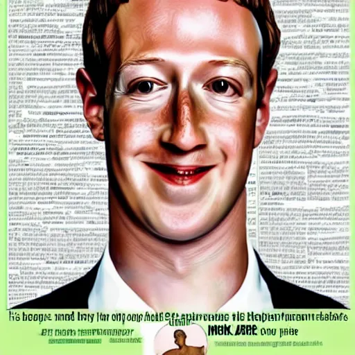 Image similar to mark zuckerberg's head on an apatosaurus body