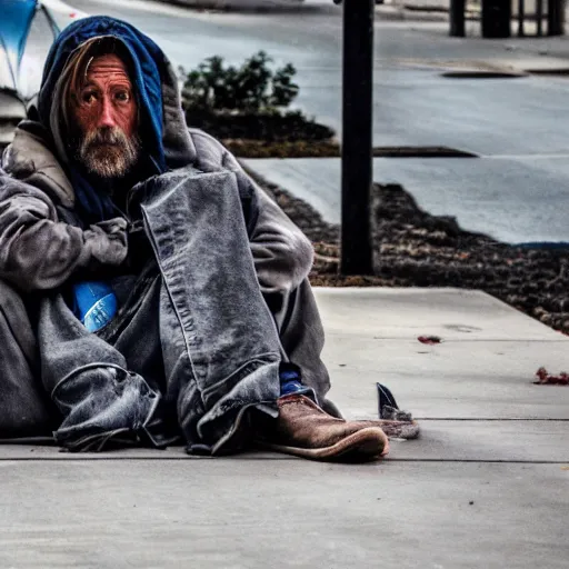 Prompt: homeless man, elon musk, 4k, dslr, photography, national geographic