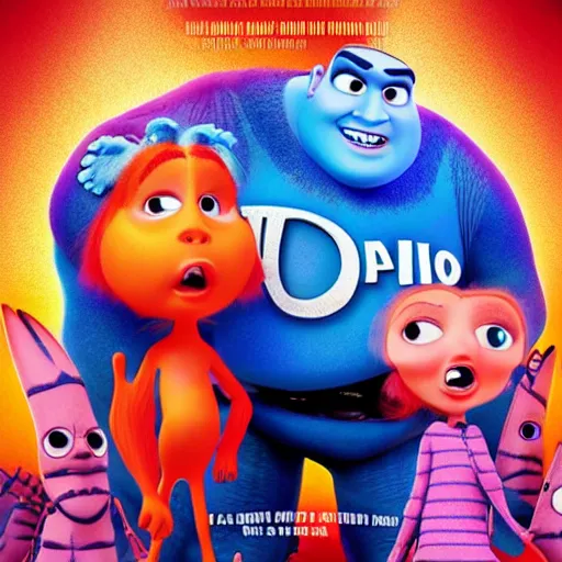 Prompt: pixar coronavirus movie poster