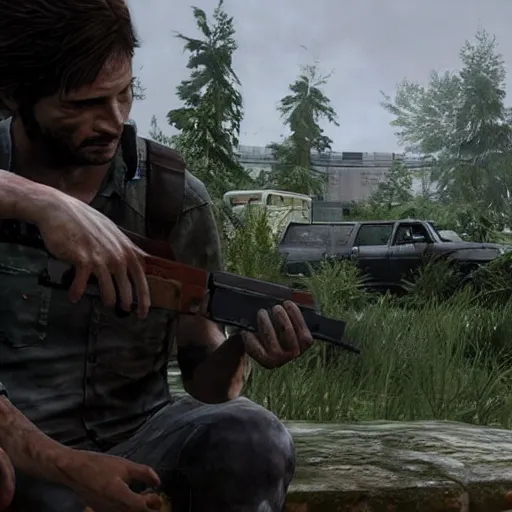 Prompt: the last of us modded to look like a nintendo 6 4 game