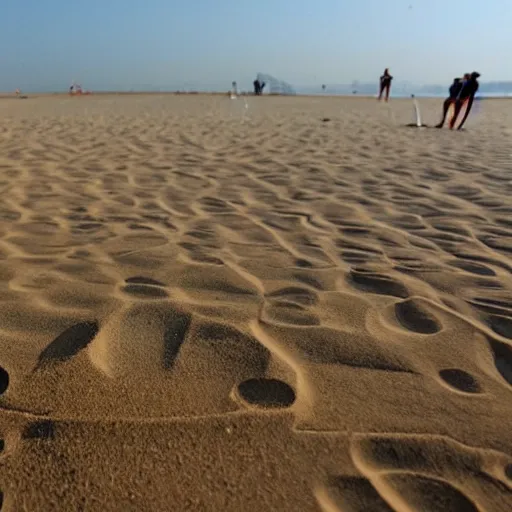 Image similar to olympic swimming in sand, instead of water there is sand, extremely coherent