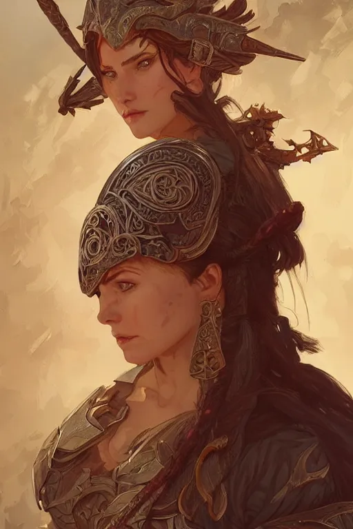 Prompt: a female medieval berserker, D&D, fantasy, intricate, highly detailed, digital painting, artstation, concept art, smooth, sharp focus, illustration, art by artgerm and greg rutkowski and alphonse mucha