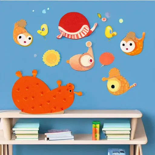 Image similar to snail animal toy illustration sticker, cute, cartoon, kids