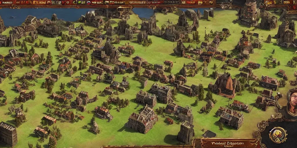 Image similar to age of empire building, game footage