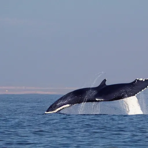 Image similar to a whale flying an airplane