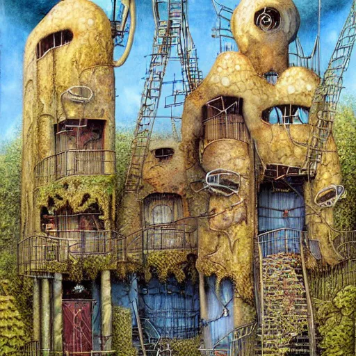 Image similar to old gold mine, art by daniel merriam, high details