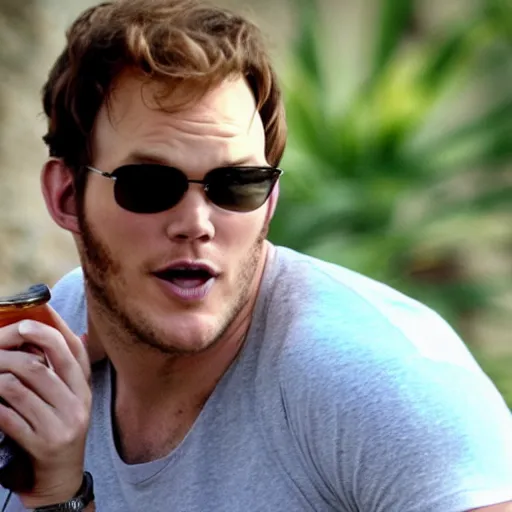 Image similar to Chris Pratt eating