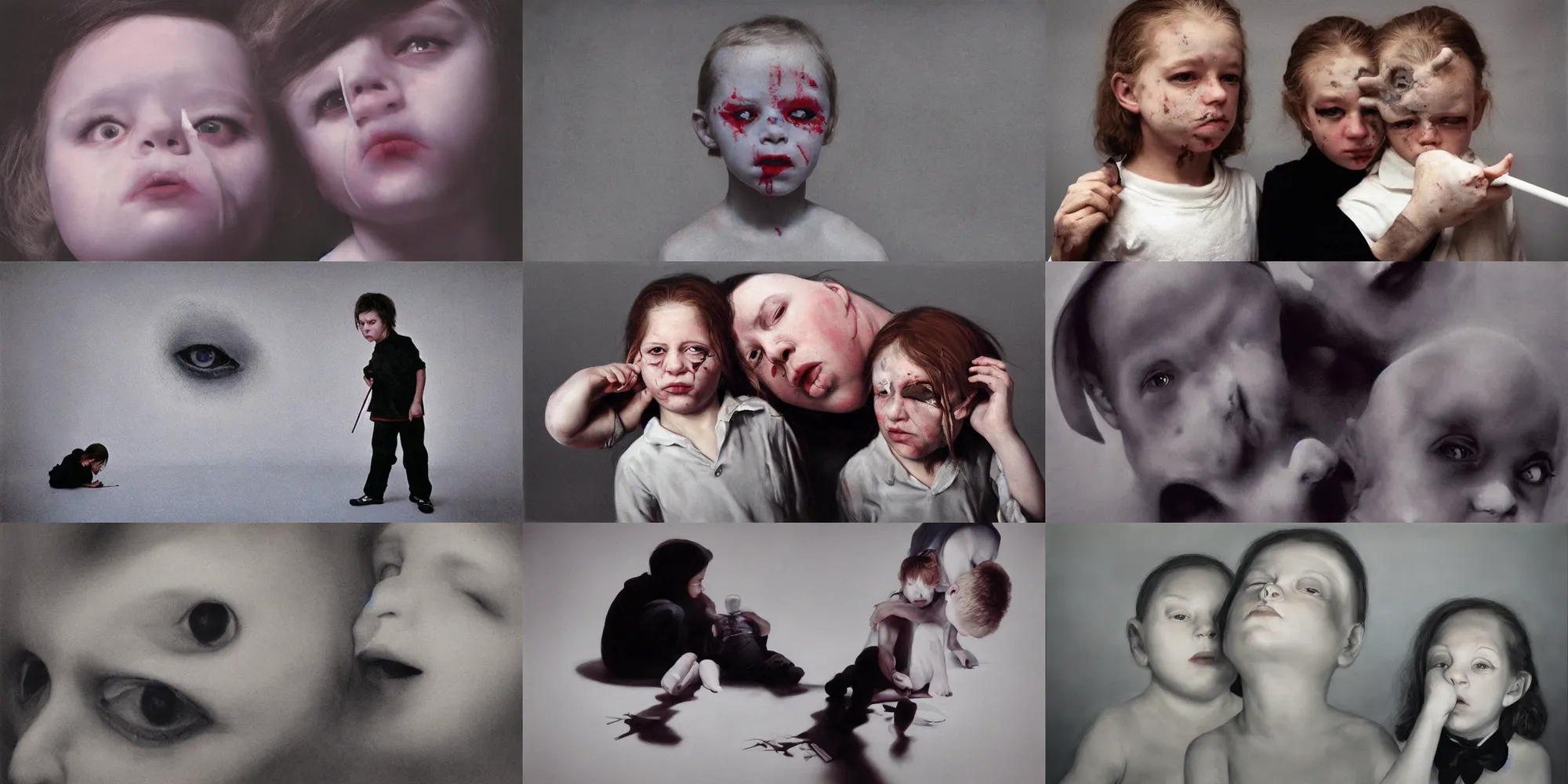 Prompt: untitled by gottfried helnwein