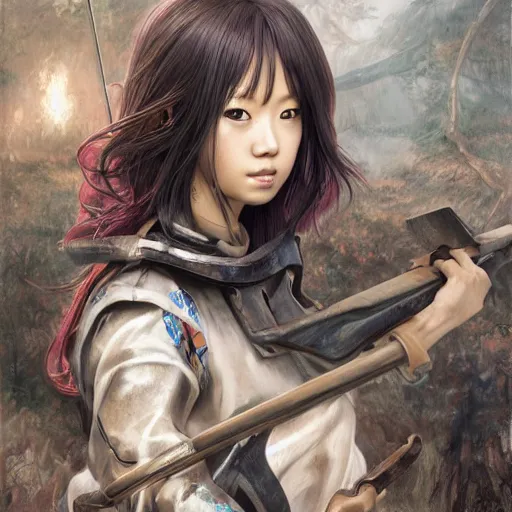 Prompt: Yuno Gasai staring into the camera holding an axe, professional modeling, looking down on the camera, detailed, centered, digital painting, artstation, concept art, donato giancola, Joseph Christian Leyendecker, WLOP, Boris Vallejo, Breathtaking, 8k resolution, extremely detailed, beautiful, establishing shot, artistic, hyperrealistic, beautiful face, octane render, cinematic lighting, dramatic lighting, masterpiece