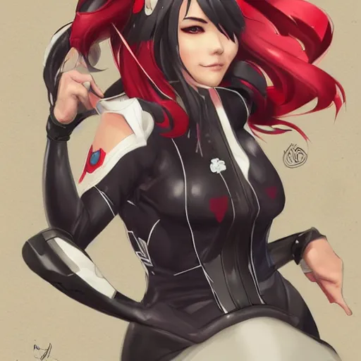 Image similar to genshin impact fan art drawn by artgerm