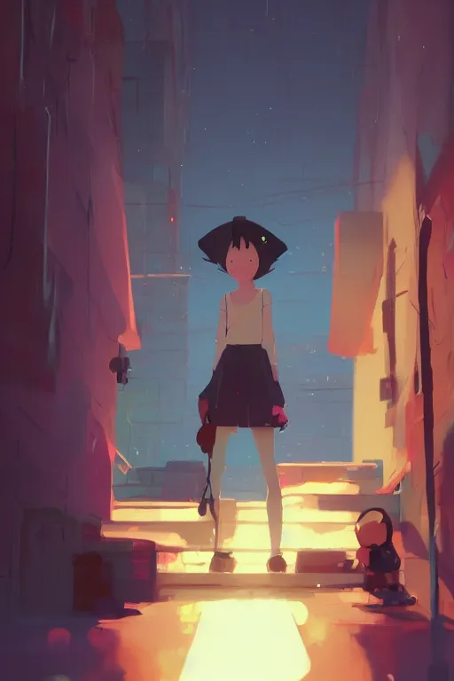 Image similar to we looked at each other and her face was red and blue, cory loftis, james gilleard, atey ghailan, makoto shinkai, goro fujita, character art, exquisite lighting, clear focus, very coherent, plain background, dramatic painting