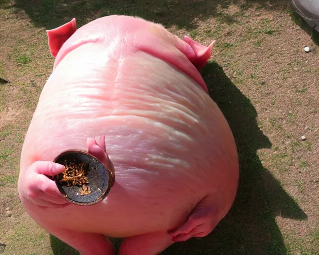 Image similar to very fat, pig belly, beery belly